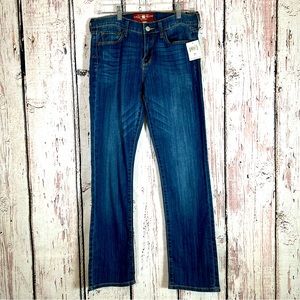 NEW Lucky Brand Mini Rise High Back Rise Sophia ANKLE Straight Leg Denim Jeans